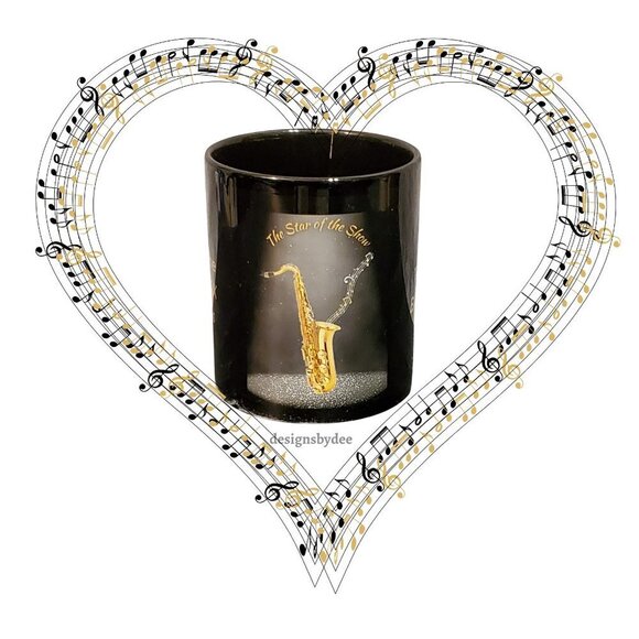 The Saxophone-Star of the Show-Gusseted Cotton Canvas Tote, Coffee Mug Combo - Picture 6 of 11